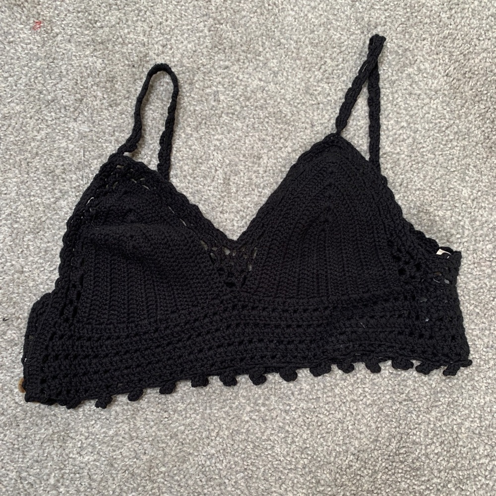 Knitted cropped tank from local boutique